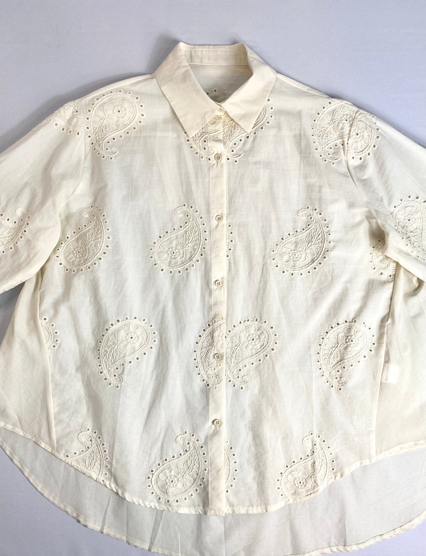 CAMISA BORDADA MANGA LARGA