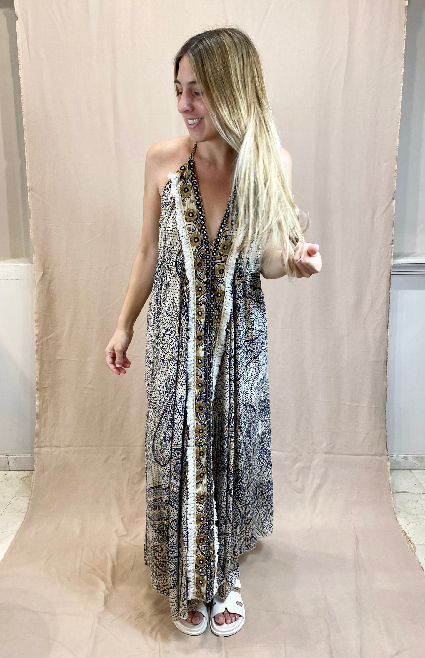 VESTIDO SEDA TIRANTES
