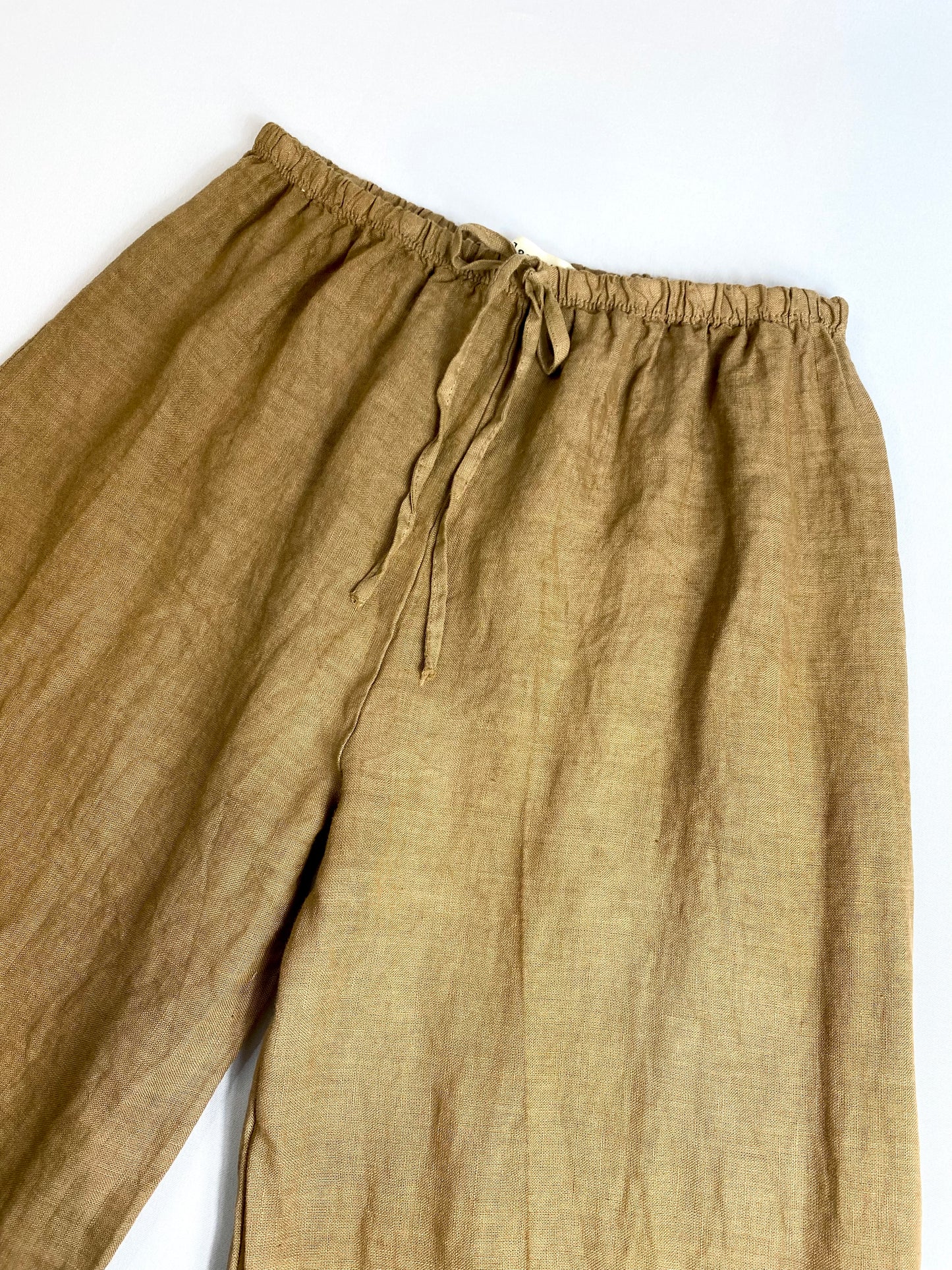 PANTALON 100% LINO PIERNA ANCHA