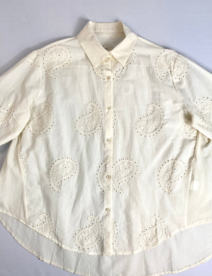 CAMISA BORDADA MANGA LARGA