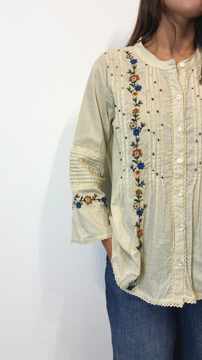 CAMISA BORDADA JULIA
