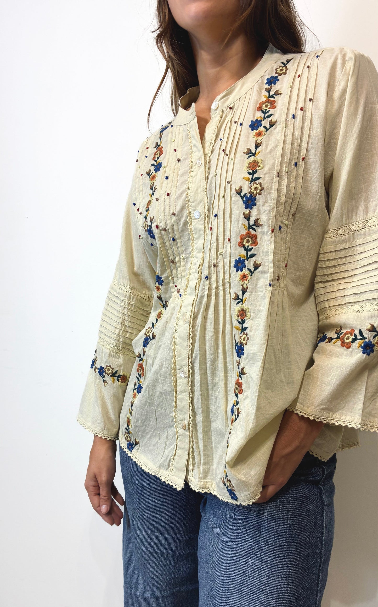 CAMISA BORDADA JULIA