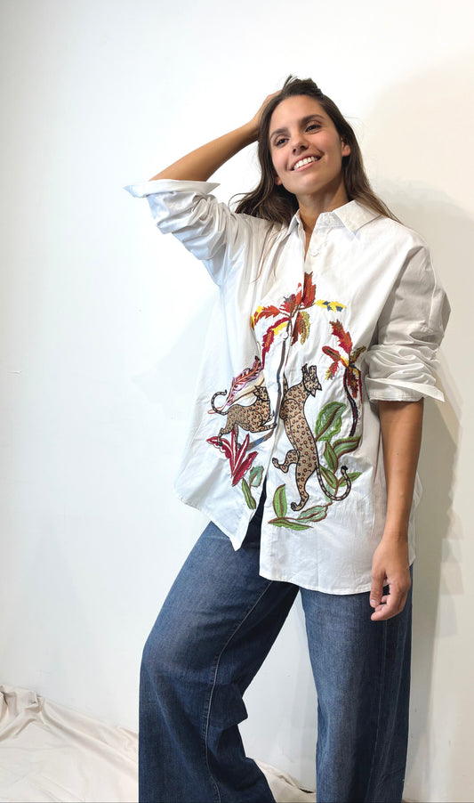 CAMISA BORDADA RUMI