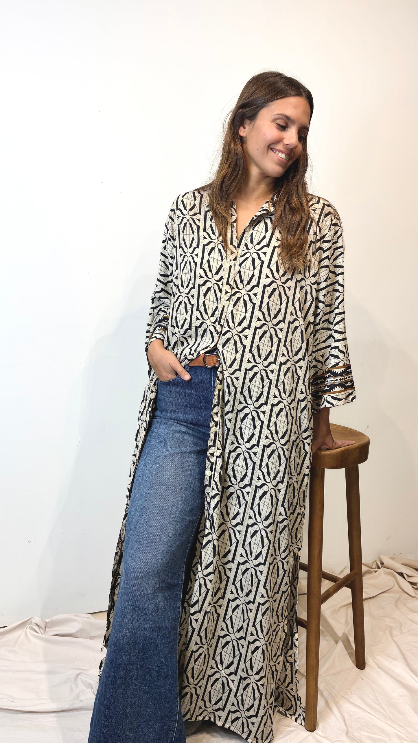 VESTIDO TÚNICA BLOCKPRINT