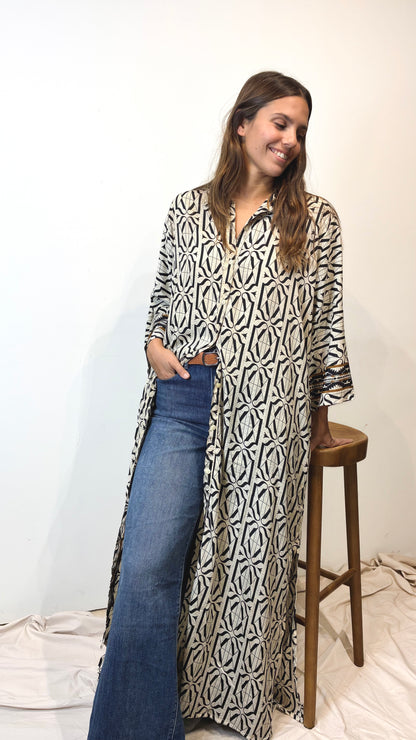 VESTIDO TÚNICA BLOCKPRINT