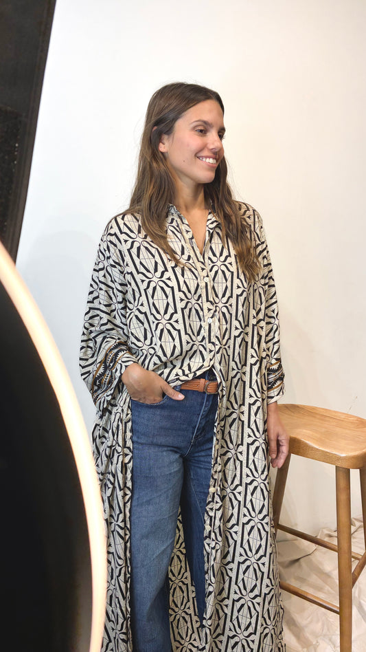 VESTIDO TÚNICA BLOCKPRINT