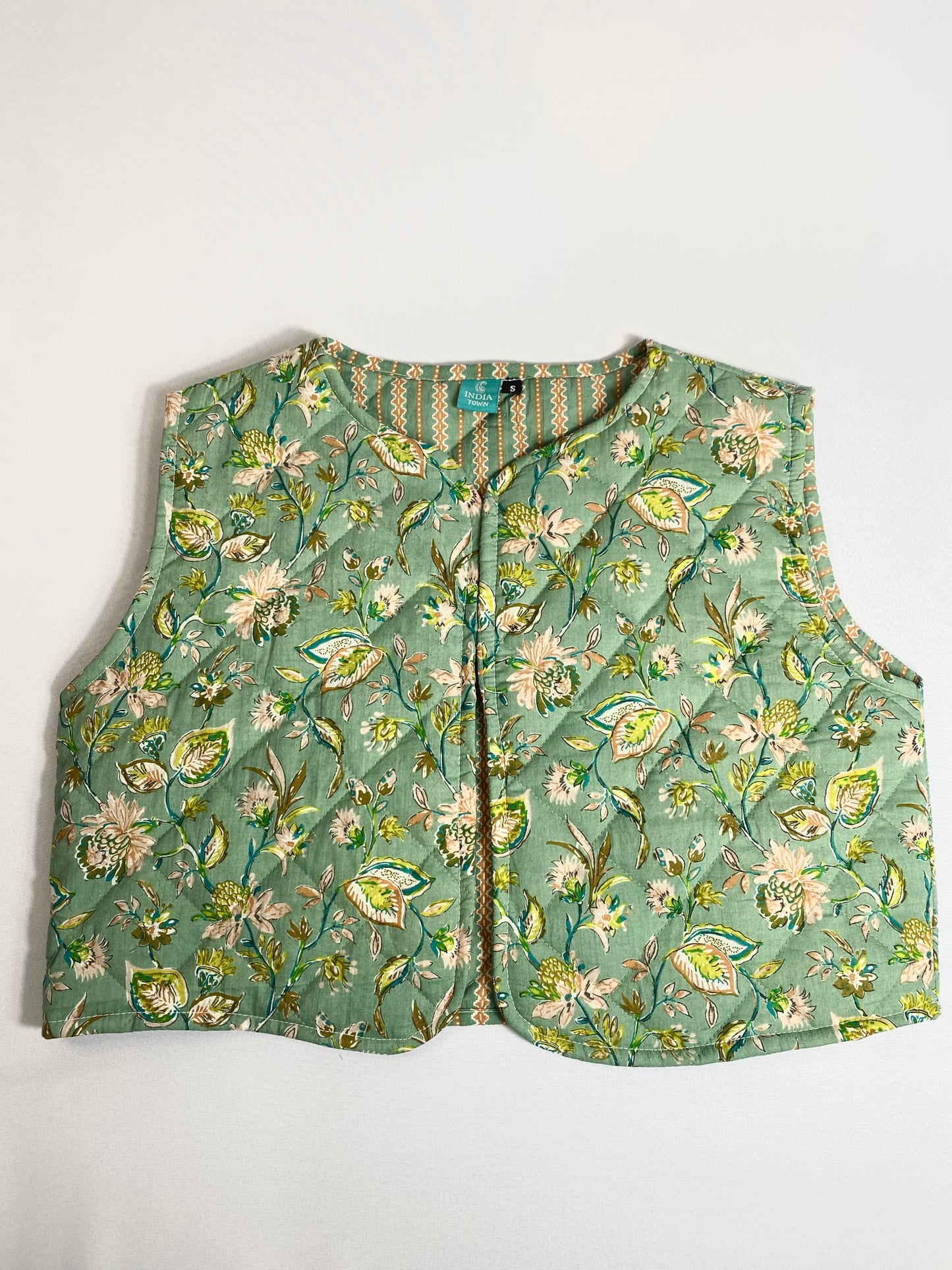 CHALECO BLOCKPRINT REVERSIBLE