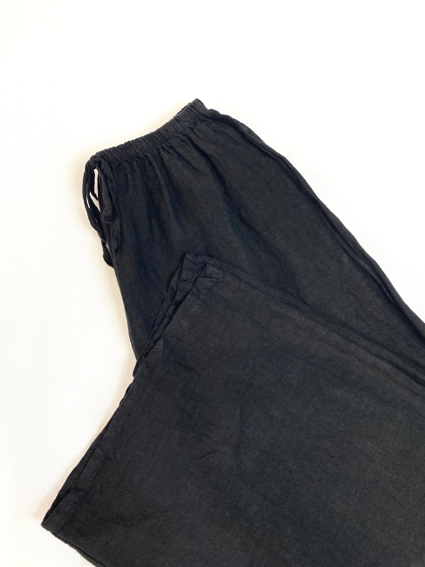 PANTALON 100% LINO PIERNA ANCHA