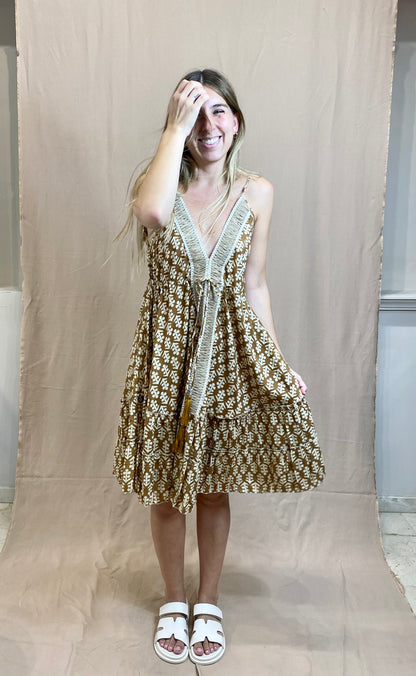 VESTIDO ALGODÓN TIRANTES CORTO