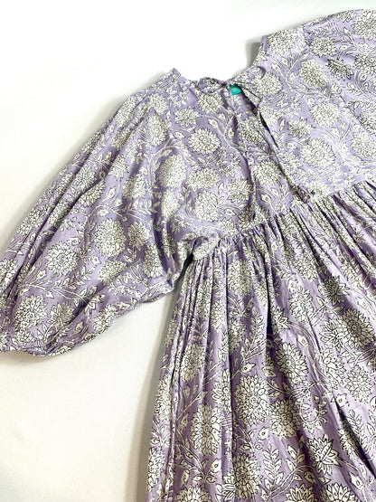 VESTIDO BLOCKPRINT MANGAS ANCHAS