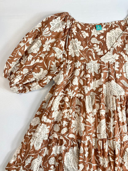 VESTIDO BLOCKPRINT MIDI