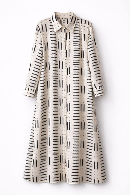 VESTIDO CAMISERO BLOCKPRINT