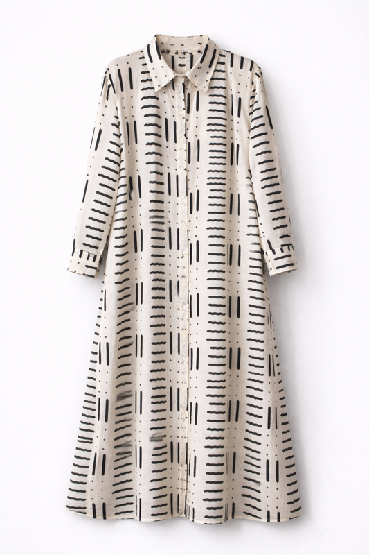 VESTIDO CAMISERO BLOCKPRINT