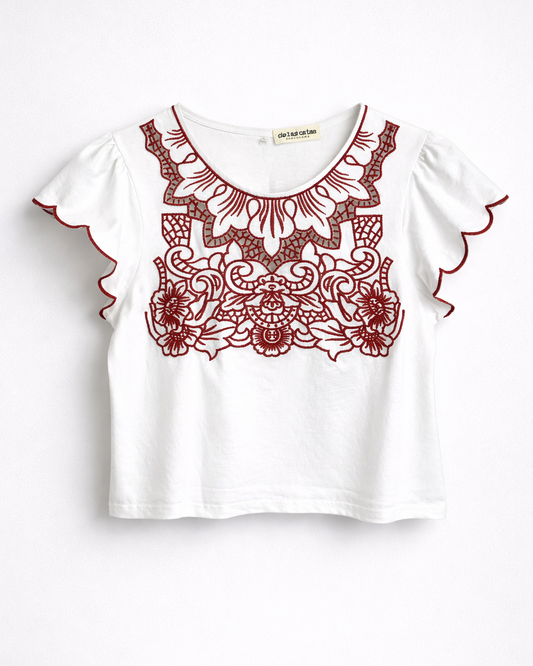 CAMISETA BORDADA LUCI