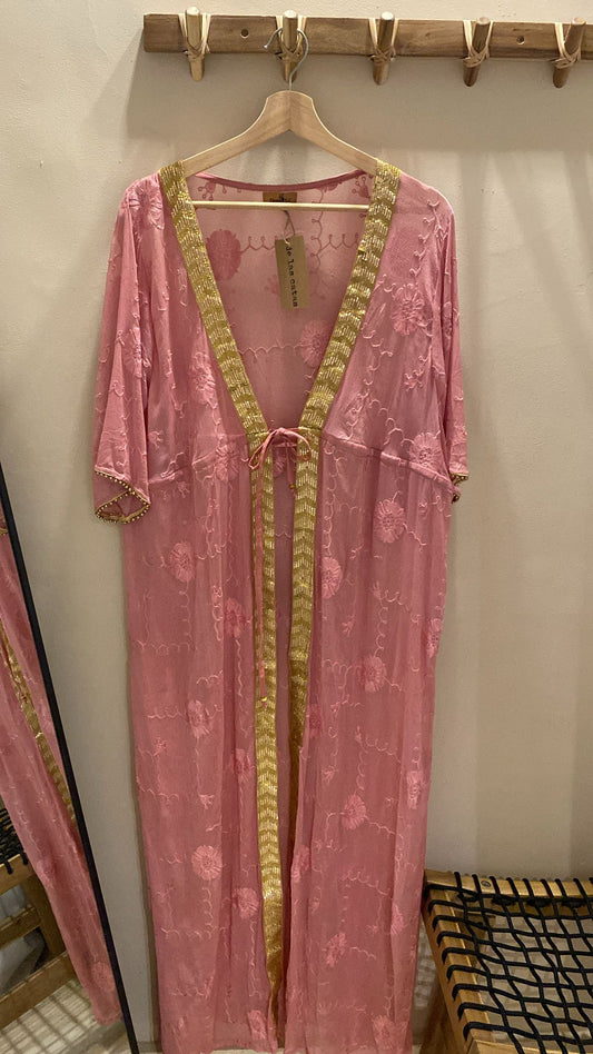 KIMONO BORDADO DORADO